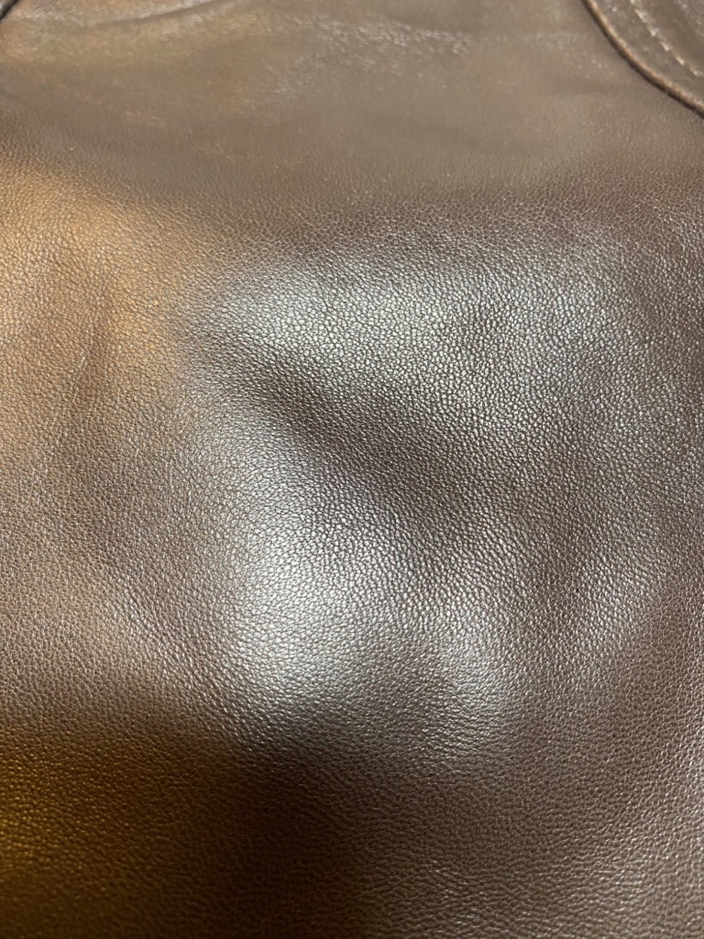 Stephen Italy Archival Chocolate Brown Leather Mermaid Midi Skirt 42 6 - Picture 10 of 10